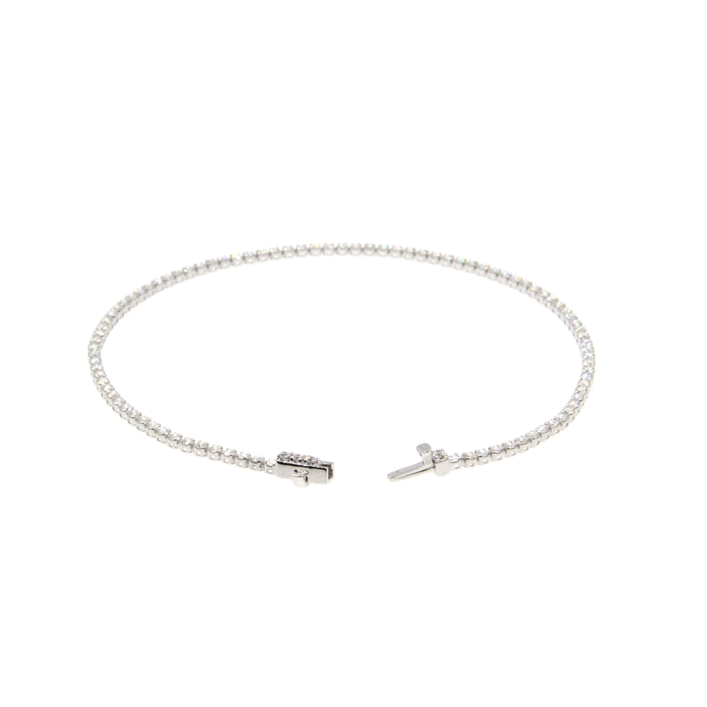 Single Line Ultra Light Tennis Bracelet (1.50mm)